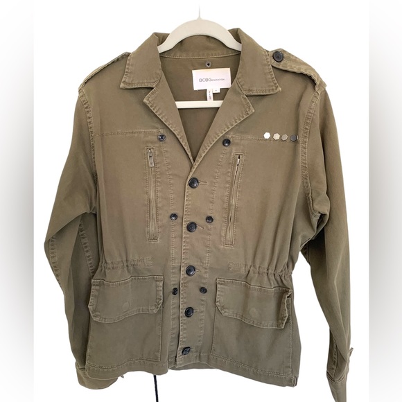 BCBGeneration Faux Fur Collar Utility Coat Size M - Picture 3 of 8